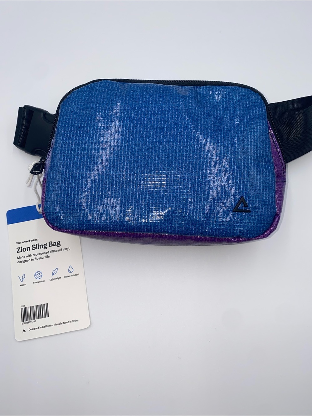 Rareform Zion Sling Bag - Blue/Purple Crossbody, one of a kind